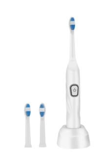 Sound Charging Waterproof Electric Toothbrush With Three Replaceable Brush Heads - White